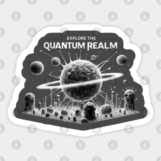 Explore The Quantum Realm Sticker by Dead Galaxy